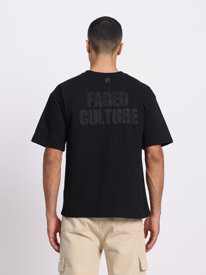 FADED CULTURE BLACK TEE