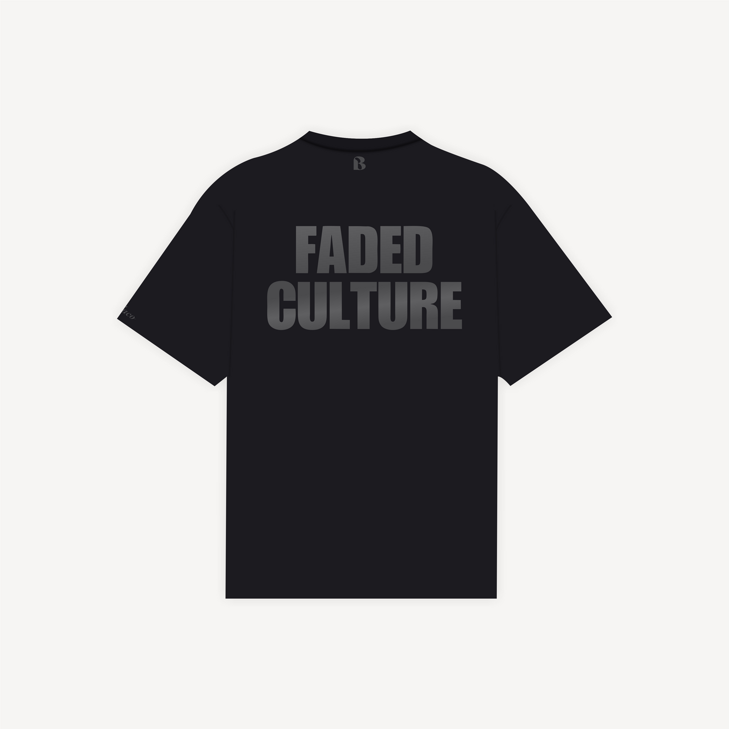 FADED CULTURE BLACK TEE