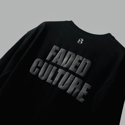 FADED CULTURE BLACK TEE